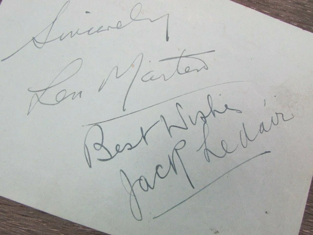 G H Elliott Music Hall Singer & Dancer Original Hand Signed Sheet 6