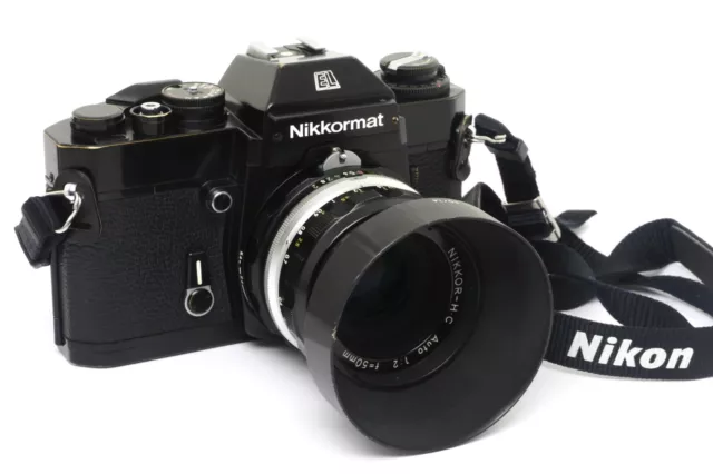 ✮ Nikon Nikkormat EL mit Nikkor HC Auto 50mm f/2 #5538272 || vom Händler!