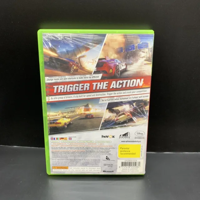 Split/Second Velocity Microsoft Xbox 360 Game Complete w/ Manual PAL 2009 Racing 3