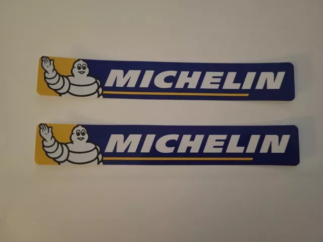 2 Adesivi Sticker Tuning Michelin Pneumatici GT Autosport Motosport Racing