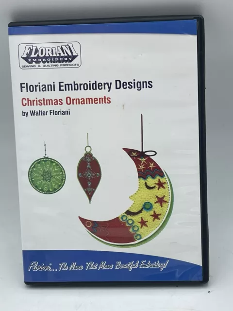 "Floriani diseños de bordado ""Adornos de Navidad"" máquina software vacaciones 2012