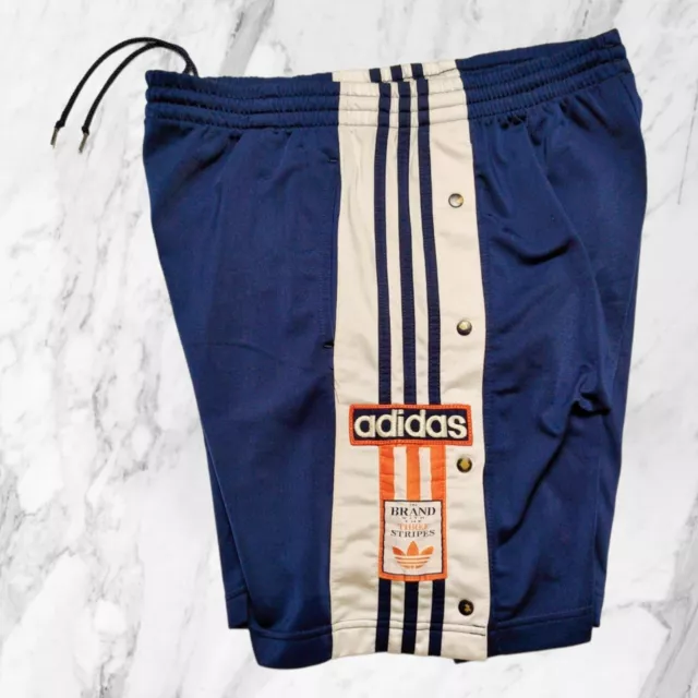 Adidas Adibreak Vintage Pantaloncini Bottoni Uomo Pantaloni Corti Tuta Taglia M