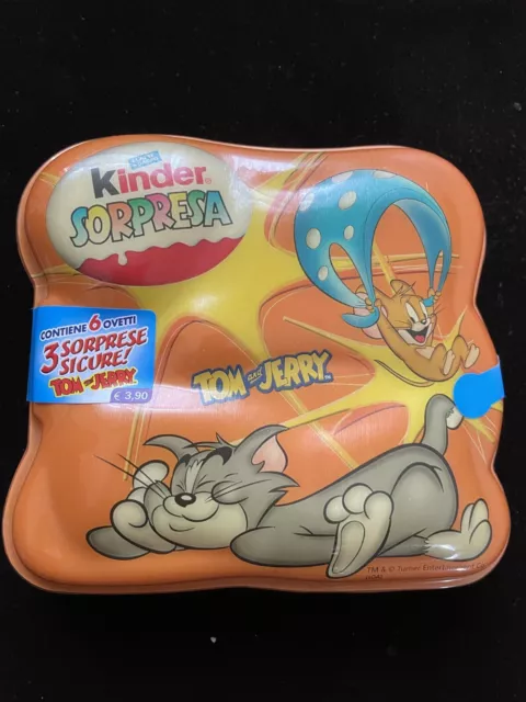 1 confezione in plastica vuota da 6 ovetti kinder sorpresa Tom Jerry