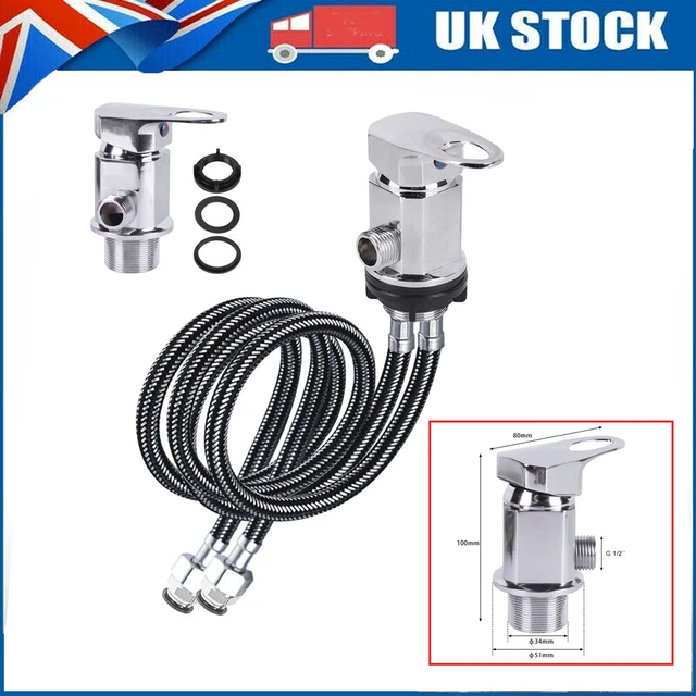 CARAVAN / MOTORHOME /Campervan Chrome Shower Mixer Tap 1/2" Non