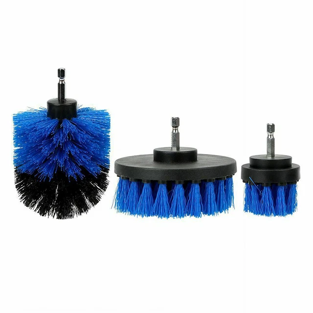 Brosse de lavage de voiture Outils de nettoyage de perceuse à poils durs 3pcs