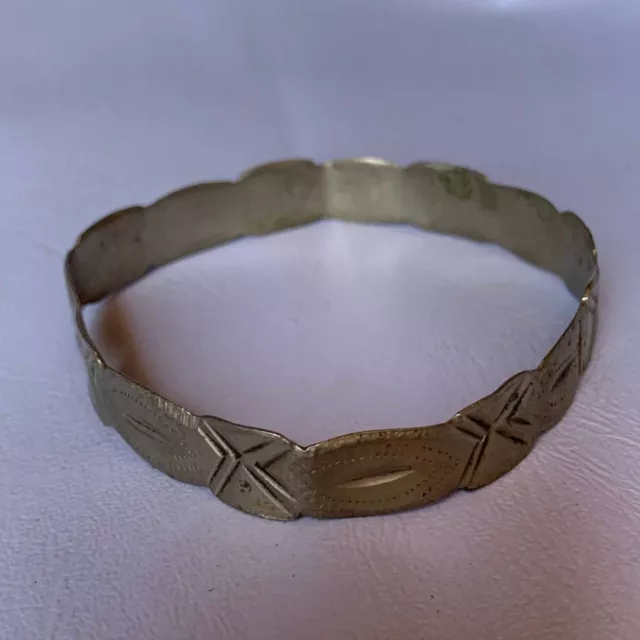 Rare Extremely Ancient Bracelet Viking Solid Bronze Artifact Beautiful