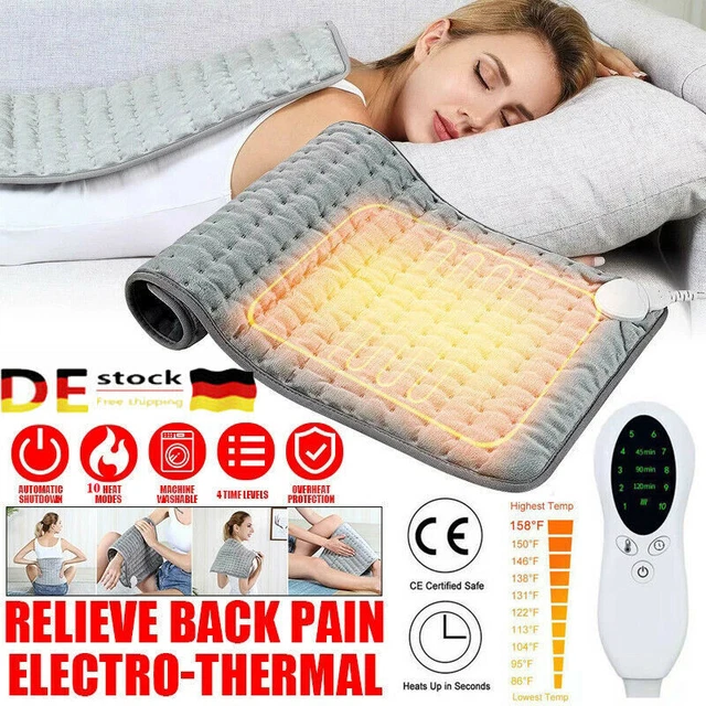 Heizkissen Elektrisch Wärmekissen Heizdecke Heizmatte Nacken Rücken 10Heizstufen