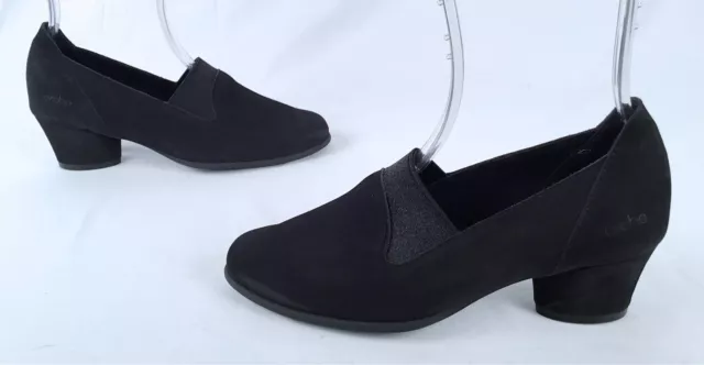 Arche 'Mussie' Nubuck Slip-On Pump -Black-Size US 6/EU 37-$395 -(P9)