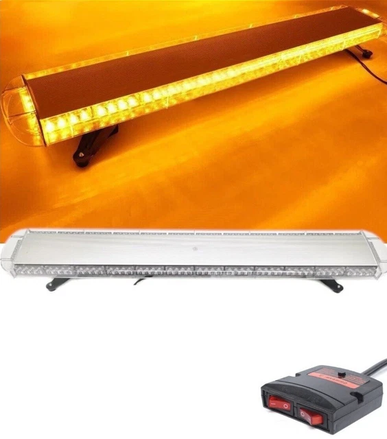 Ambra LED Car Roof Top Luci Stroboscopiche Polizia Avviso Di - Foto 5