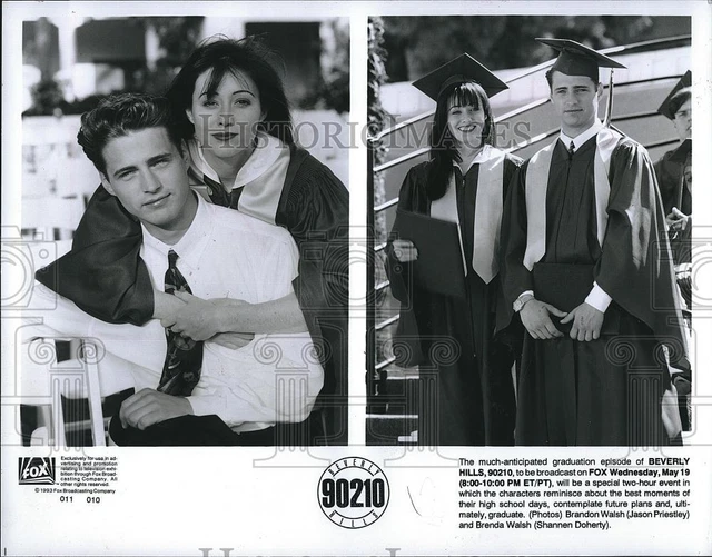 1993 Press Photo Beverly Hills  90210 Jason Priestley Shannen Doherty
