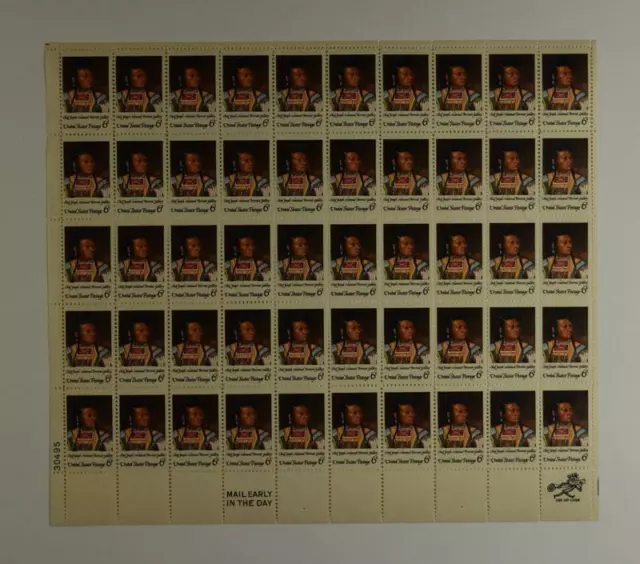 Us Scott 1364 Pane Of 50 Chief Joseph Portrait Gallery Stamps 6 Cent Face Mnh