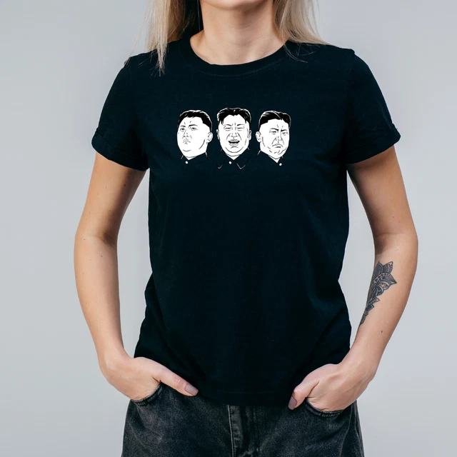 T-shirt volti donna Kim Jong Un