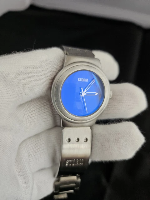 STORM LADIES QUARTZ Watch WORKING Stainless Steel Bracelet Blue