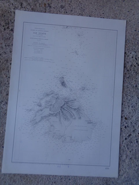 CARTE  MARINE Île Efate (île Sandwich)  Archipel des Nouvelles Hébrides