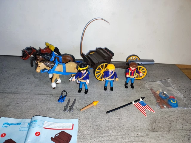 Jouets Playmobil Western En Lot : Fort, Indiens Et Cavalerie Nordiste - Occasion