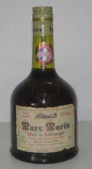 Bouteille ancienne Marc Bourgogne Marc Morin Nuits St Georges