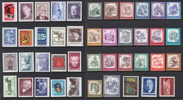 AUSTRIA 1973 Year Set. Complete - Unmounted MNH - #938-978 + B329 Semi-Postal