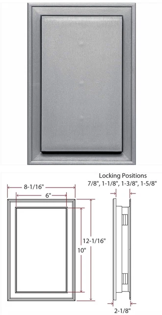 Luz de carro J-Block 016 gris claro 8x12x3⁄4-11⁄4"" revestimiento de vinilo montaje jumbo maestro