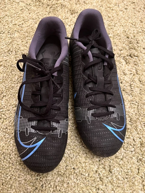 Nike Mercurial Gr 35 Kinder Fussballschuhe Hallenschuhe schwarz blau