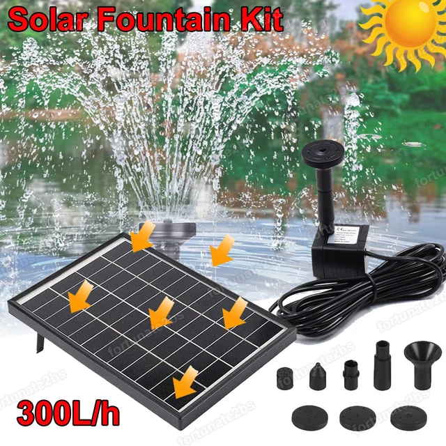 SOLAR FOUNTAIN SUBMERSIBLE Floating Water Pump Bird Bath Pond Garden 6W