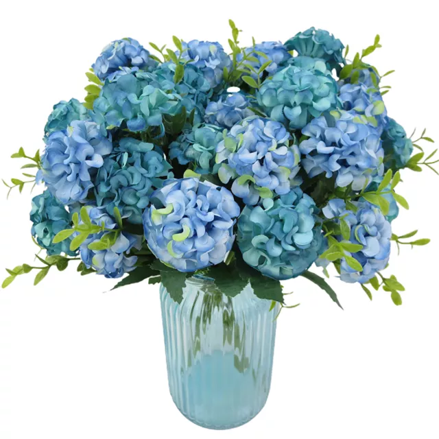 1Pc Artificial Hydrangea Flower Bouquet Silk Flowers Wedding Party Decor Gifts