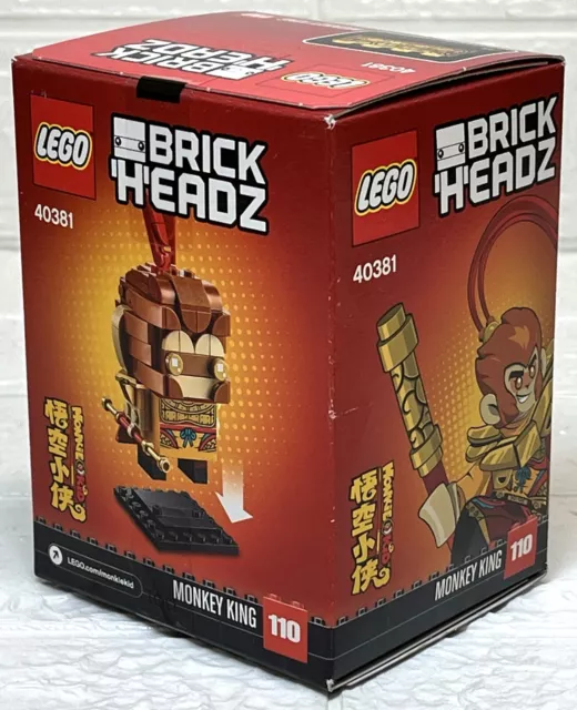 New Lego Brick Headz 'Monkey King' Construction Model Set 40381 Monkie Kid