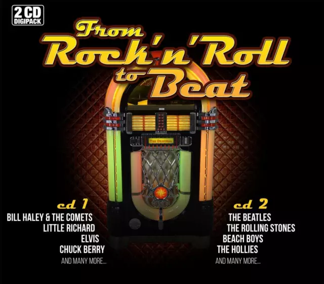 2CD From Rock 'N' Roll To Beat Music Best Of 48 Größte Hits Chuck Berry Beatles