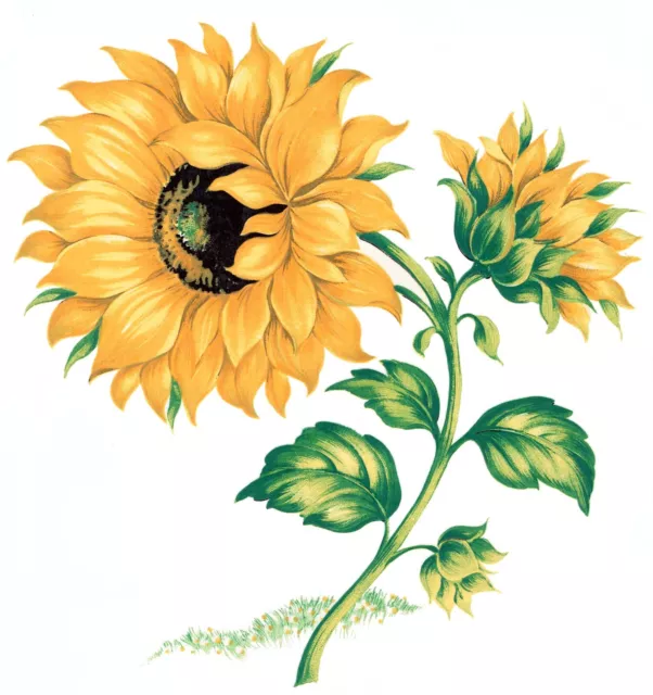 Calcomanías de cerámica para tobogán acuático girasoles amarillas Tx