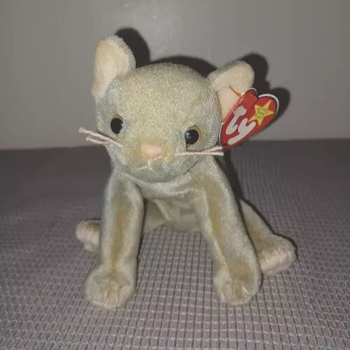 Ty Beanie Baby SCAT the cat with tag errors rare