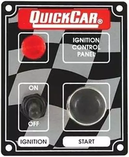 QuickCar Ignition Panel 1 Light / 1 Switch / Starter Button QRP 50-052 USMT IMCA