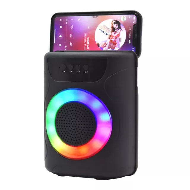 TWS Bluetooth Speaker Wireless Speakers Portable Karaoke Subwoofer w/ LED Lights