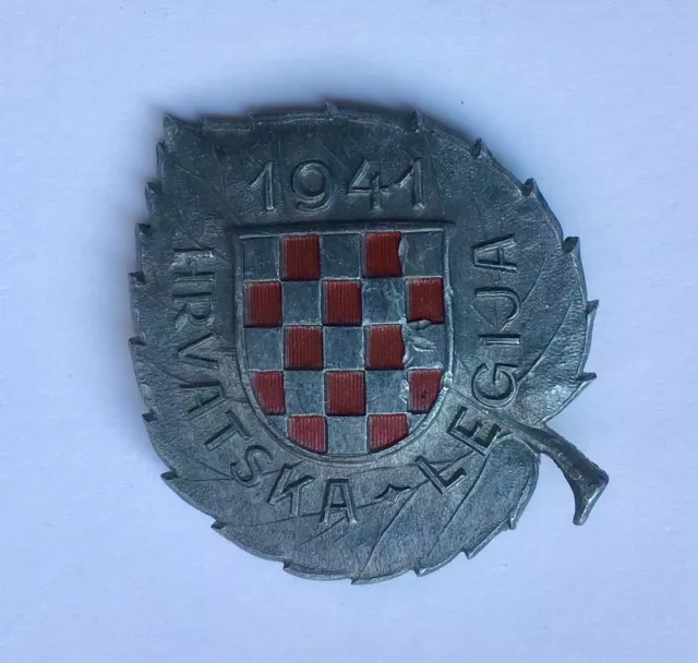 Distintivo militare CROAZIA  fronte russo 2gm - Military badge CROATIA WWII