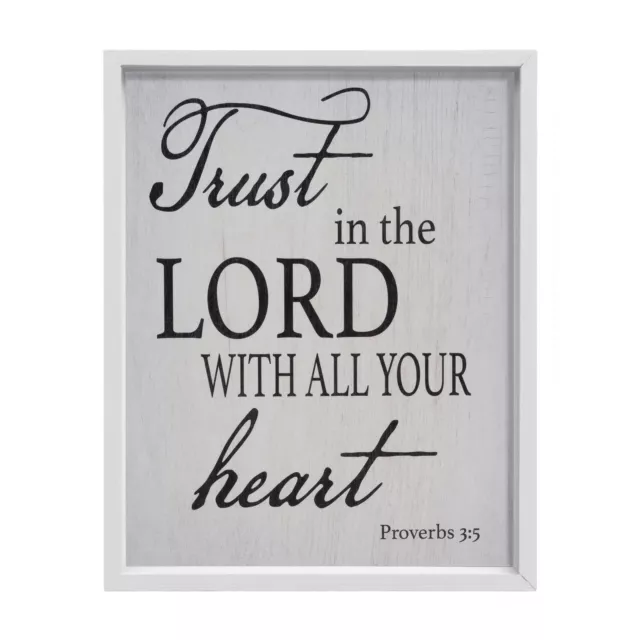 JennyGems Religious Wall Art, Trust in the Lord With All Your Heart Proverbs 3:5 2