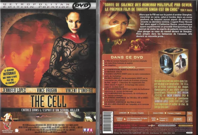DVD - THE CELL avec JENNIFER LOPEZ, VINCE VAUGHN - HORREUR / COMME NEUF LIKE NEW