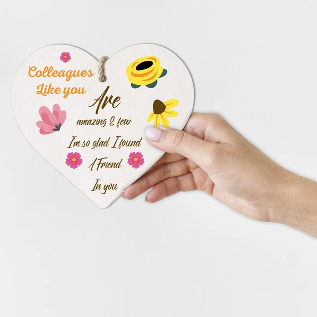 Holzschild Mit Freundschafts-Spruch – Ca. 20x10 Cm, FSC-zertifiziert, Mit Aufhänger, Rustikales Design
