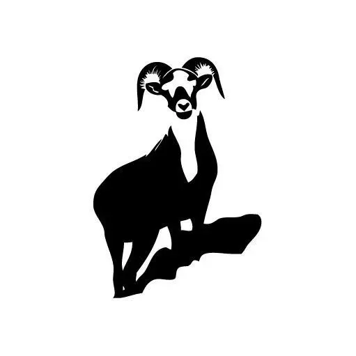 Sheep Mountain - Vinyl Decal Sticker for Wall, Car, iPhone, iPad, Laptop, Bike