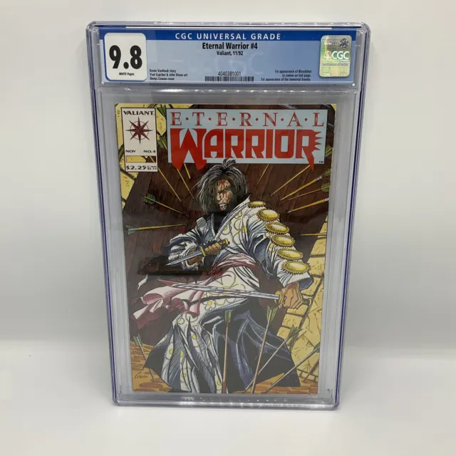 Eternal Warrior 4 - 1st Bloodshot (Cameo Appearance) 1992 - CGC Graded 9.8