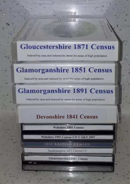 36 cd 19th  British Census for Glamorganshire Gloucestershire and others 3