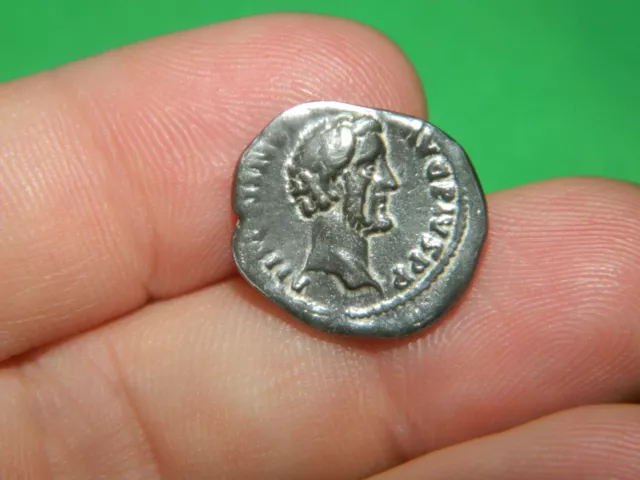 ANTONINUS PIUS DENARIUS moneta d'argento ROMANA ANCIENT ROMAN SILVER COIN L25