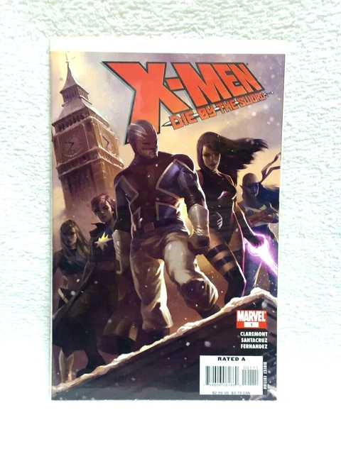 Marvel Comics X-Men Issue #1 Direct Edition Dec. 2007 Die By The Sword