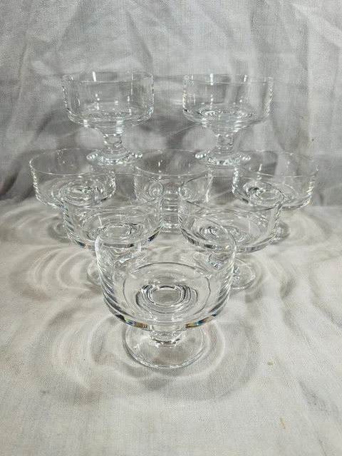 8 Coupes à glace ou fruit CRISTAL DE BACCARAT - Parfait etat