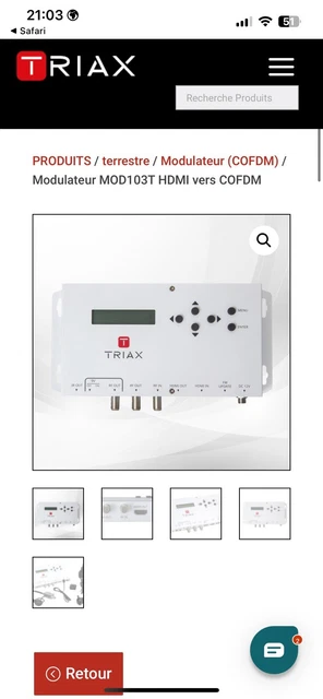 Amplificateur à filtre terrestre programmable 4 entrées - 1 fm + 1 dab
