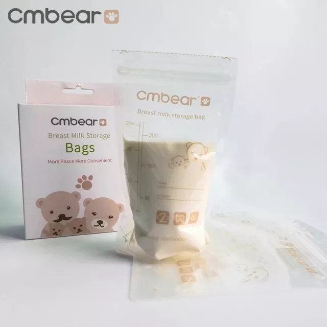 Newborn Baby CM Bear breast milk storage bags (50 ct)