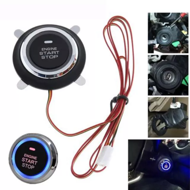 12V Car Ignition Switch Remote-Engine Start Push-Button-Keyless Entry-Starter/-、