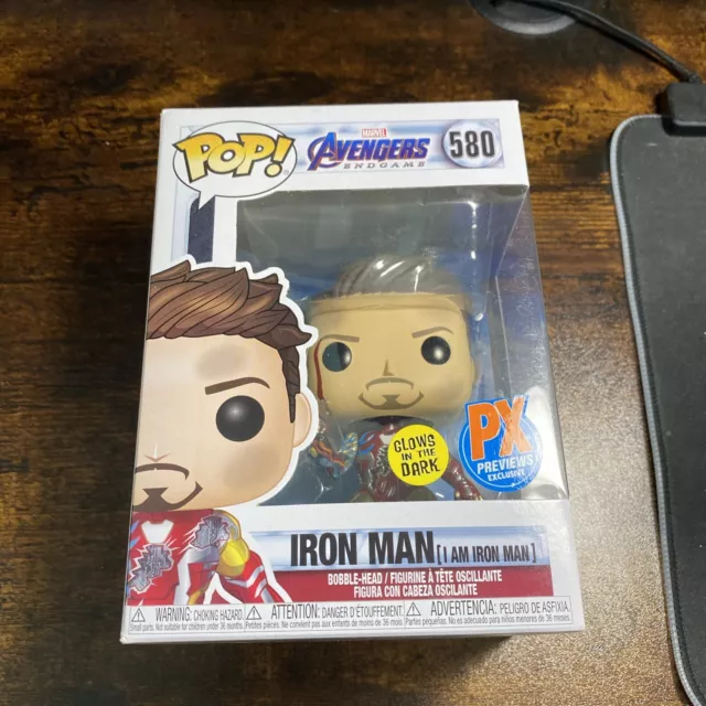 Funko Pop! Vinyl: Marvel - Iron Man (I Am Iron Man) (Metallic) (Glows in the...