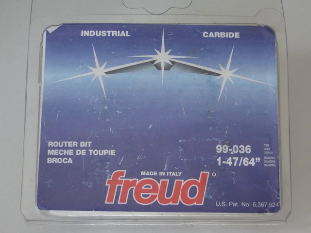 Freud Inc 99-036 Tongue and Groove Router Bit-ADJ TONGUE & GROOVE BIT