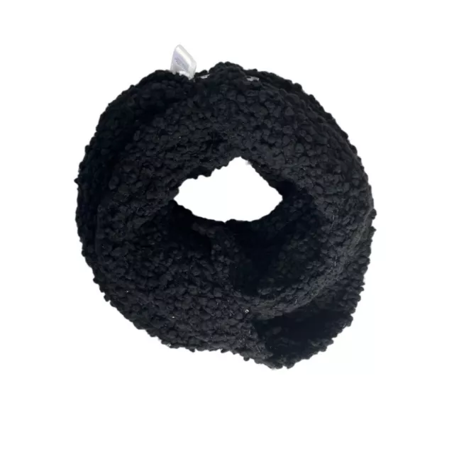 Merona Infinity Scarf Black Chunky Knit Sparkles Size OS New