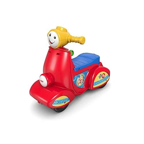 Fisher-Price Laugh & Learn Smart Stages Scooter, musical ride-on toy with Smart