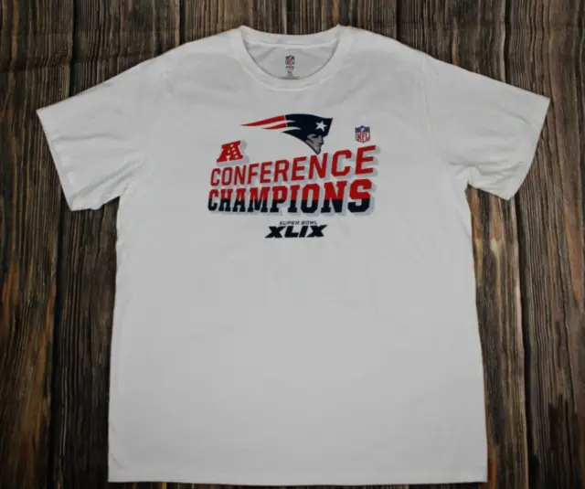 NFL New England Patriots AFC Champions Superbowl XLIX Shirt Men's 2XL NEW
