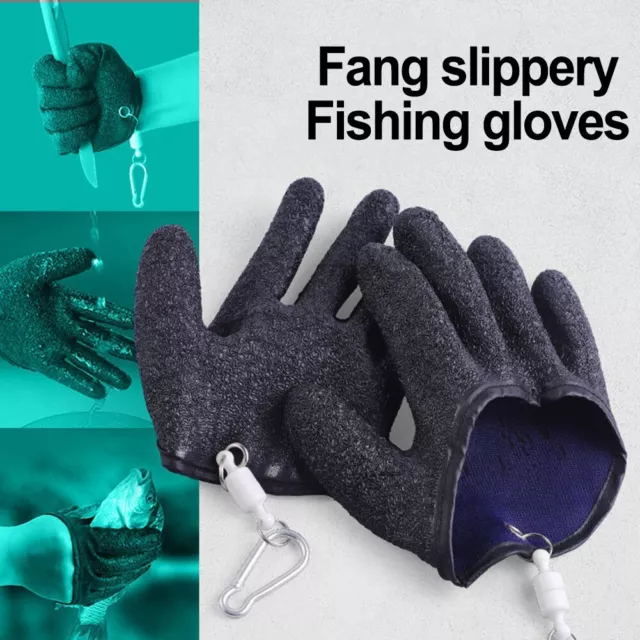Black+Blue Fisherman Gloves Stylish and Practical for Any Fishing Trip